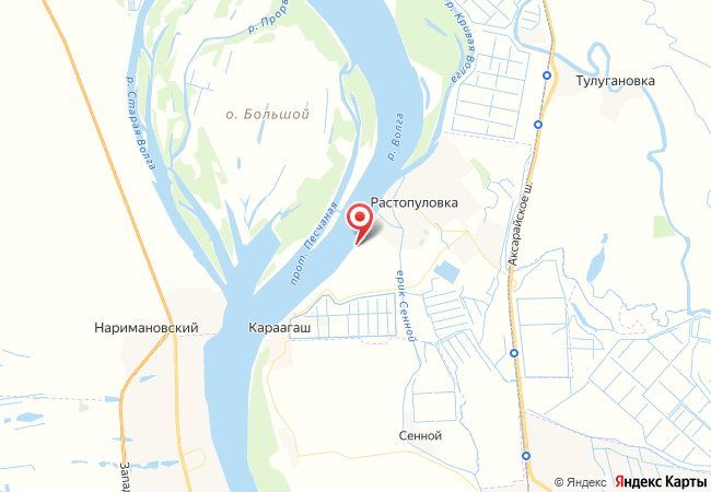 Карта расположения гостевого дома Атиль на берегу Волги